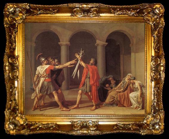 framed  Jacques-Louis David Oath of the Horatii, ta009-2